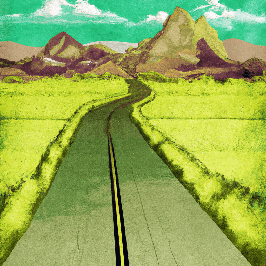 Winding Road Drawing Miles to Kilometers Tool Online Contemplative