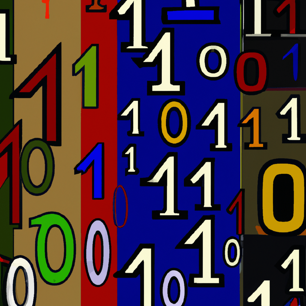 Free Binary Converter Multicolored Ones and Zeros