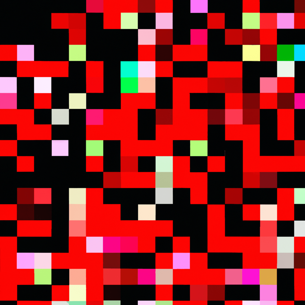 Pixelated Red Base64 Sample Image